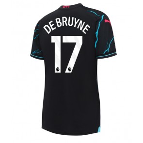 Manchester City Kevin De Bruyne #17 kläder Kvinnor 2023-24 Tredje Tröja Kortärmad